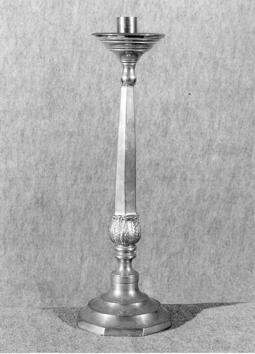 candeliere d'altare - ambito mantovano (metà sec. XX)