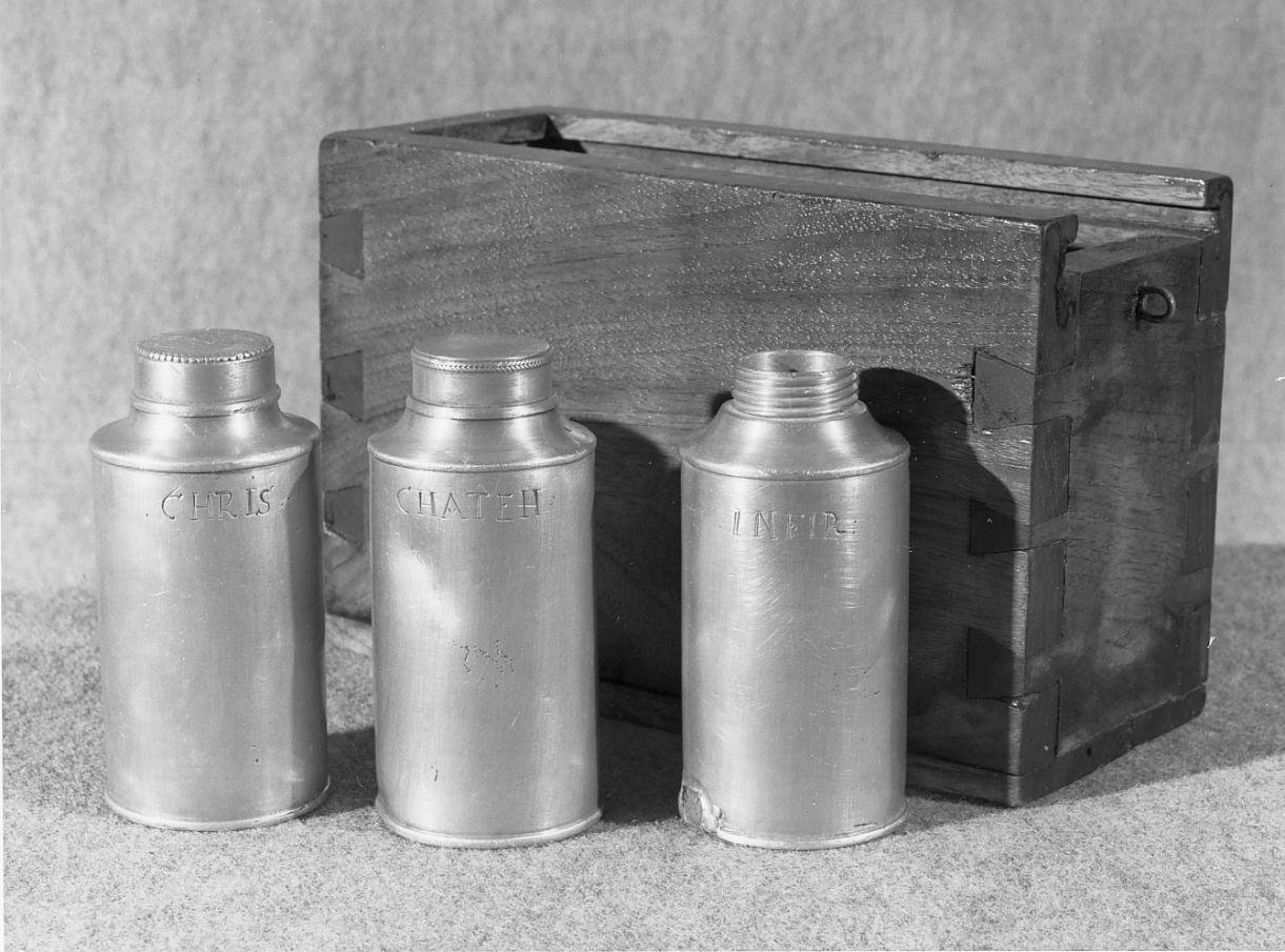 vasetti per oli santi - ambito mantovano (sec. XIX)