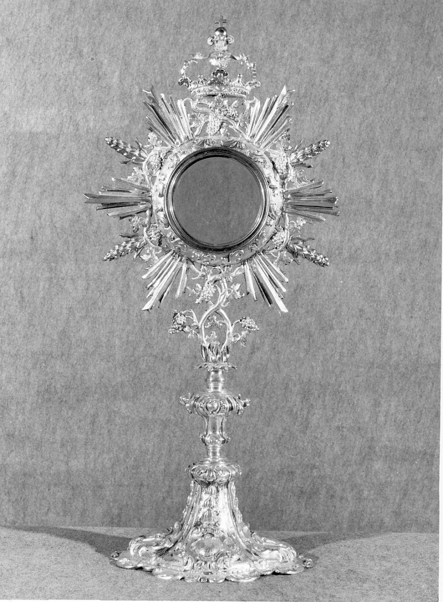 ostensorio - a raggiera - ambito mantovano (sec. XX)