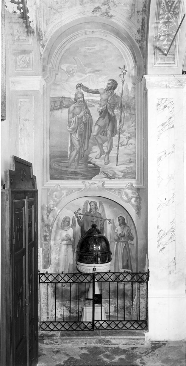 battesimo di Cristo (dipinto, ciclo) di Misani Giovanni (prima metà sec. XX)