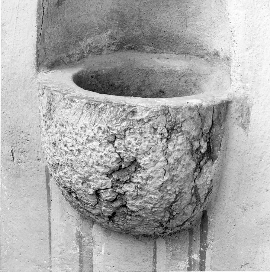 acquasantiera, opera isolata - ambito cremonese (sec. XIX)