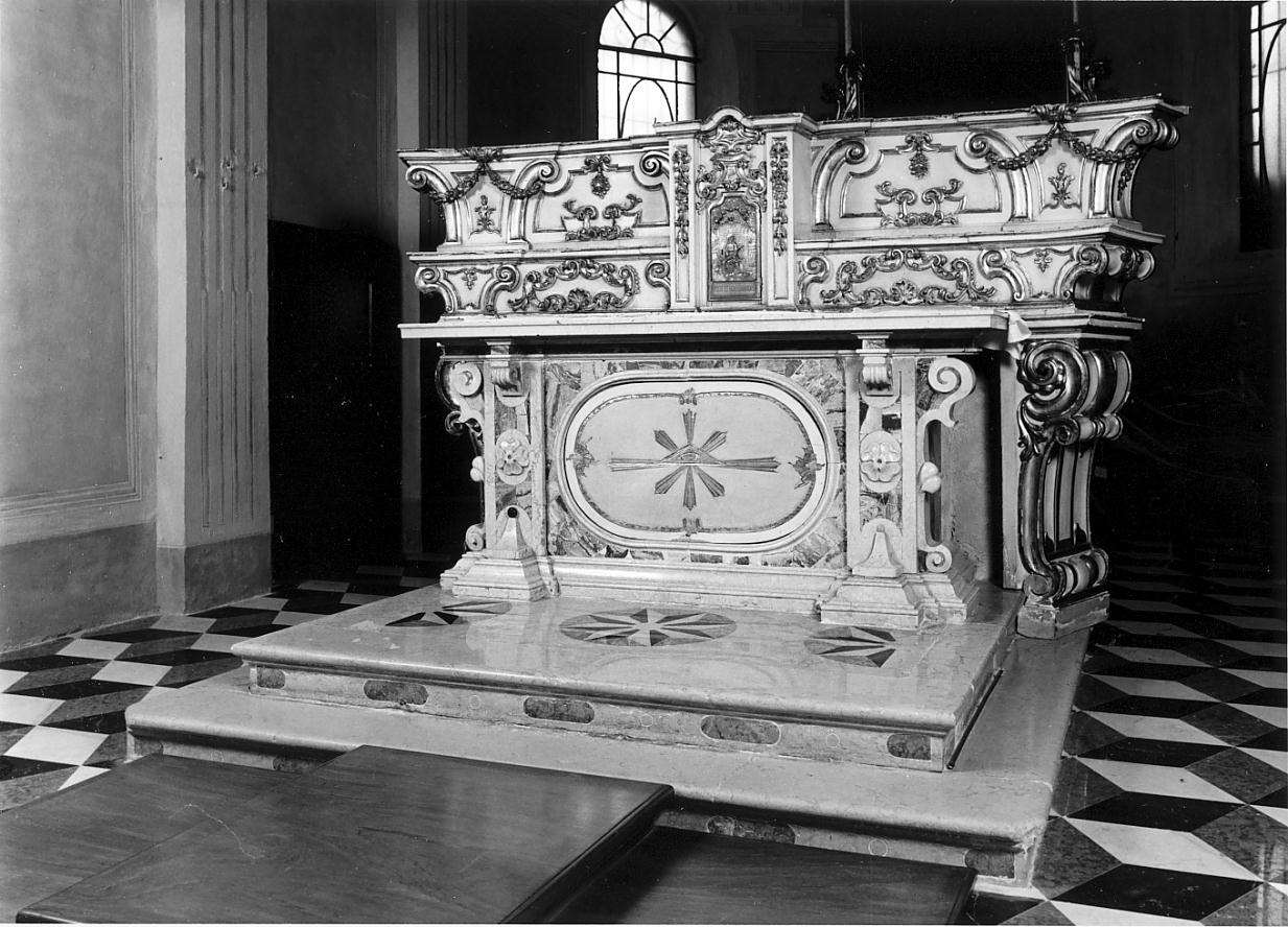 altare maggiore, insieme - ambito cremonese, ambito bresciano (prima metà sec. XVIII)