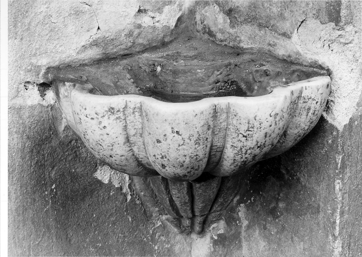 acquasantiera, opera isolata - ambito cremonese (sec. XVIII)