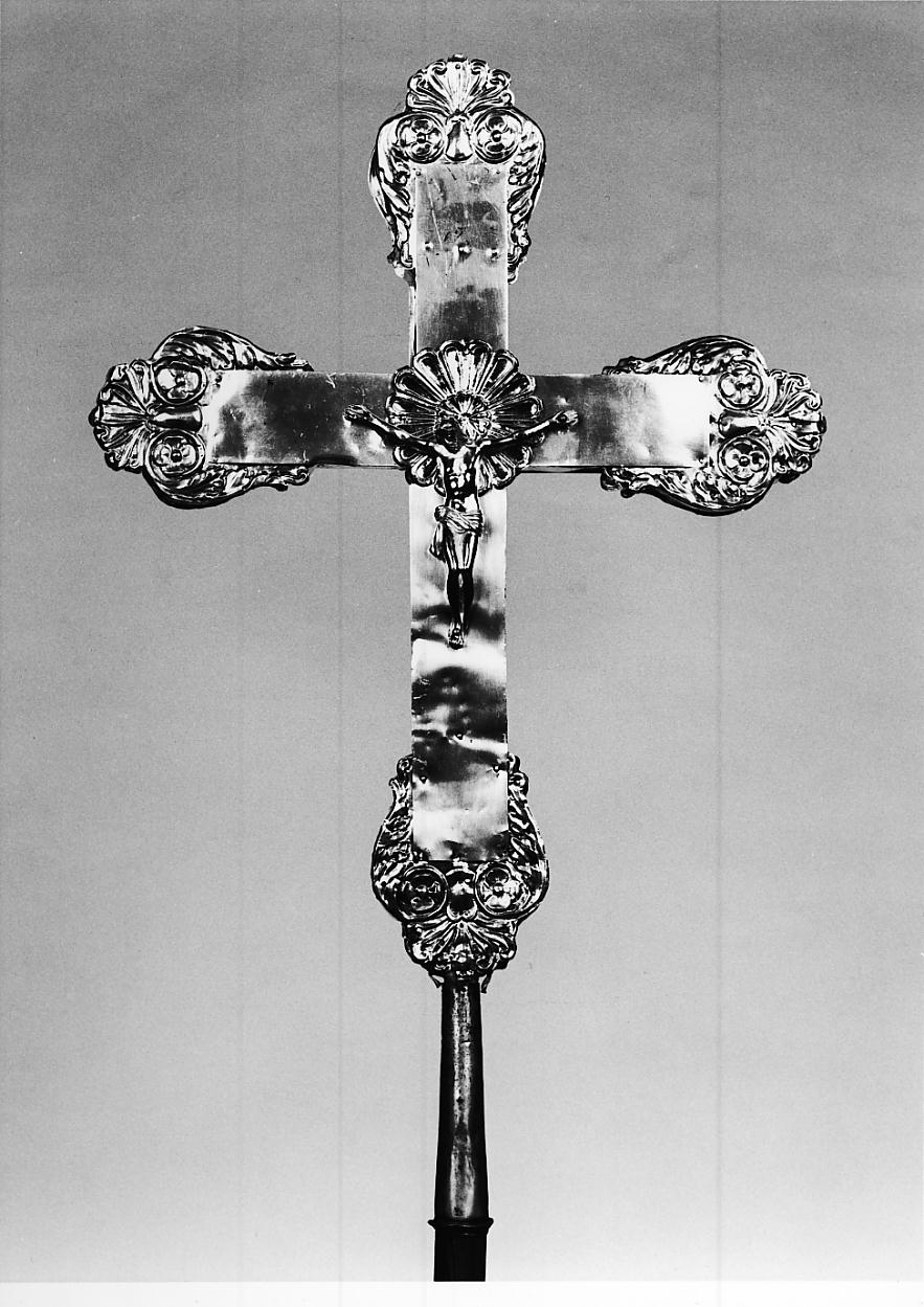 croce processionale, opera isolata - ambito cremonese (prima metà sec. XX)