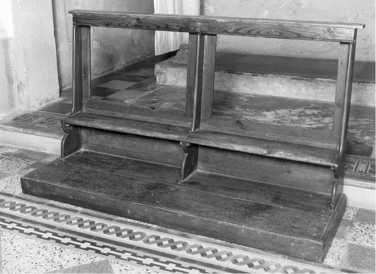 inginocchiatoio - ambito mantovano (sec. XX)