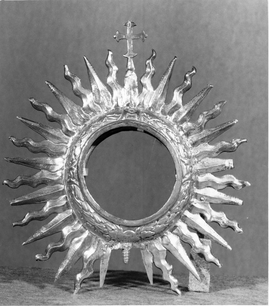 ostensorio - a raggiera - bottega mantovana (sec. XVIII)