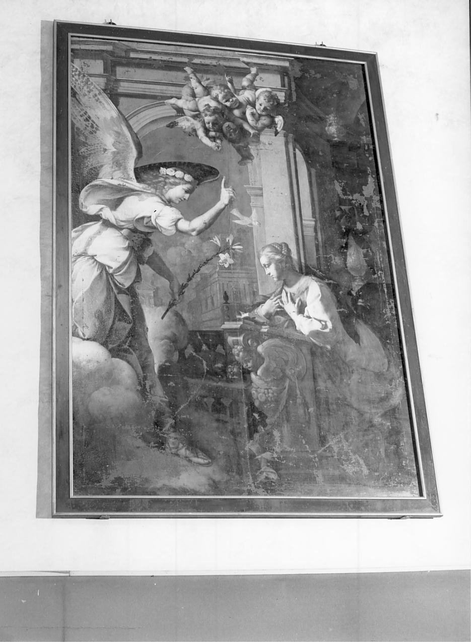 Annunciazione (dipinto, opera isolata) di Miradori Luigi detto Genovesino (sec. XVII)