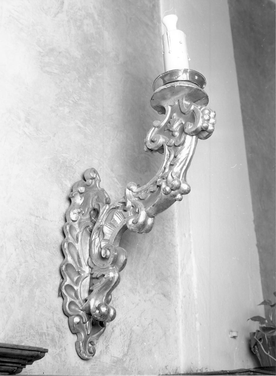 candeliere da parete, serie - ambito lombardo (prima metà sec. XVIII)