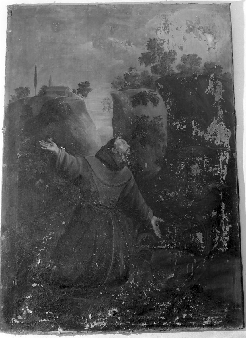 San Francesco d'Assisi riceve le stimmate (dipinto, opera isolata) - ambito lombardo (primo quarto sec. XVII)