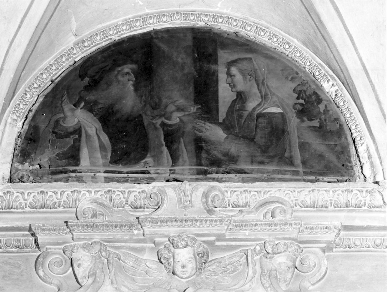 eroine bibliche, Abramo e Sara (dipinto, ciclo) di Borbone Jacopo da Novellara (primo quarto sec. XVII)