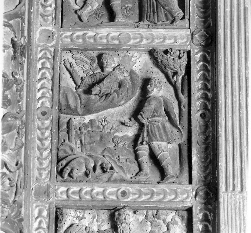 annuncio a San Gioacchino (rilievo, ciclo) - ambito mantovano, ambito cremonese (prima metà sec. XVII)