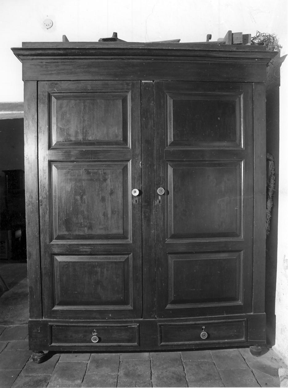 armadio, opera isolata - ambito lombardo (prima metà sec. XIX)