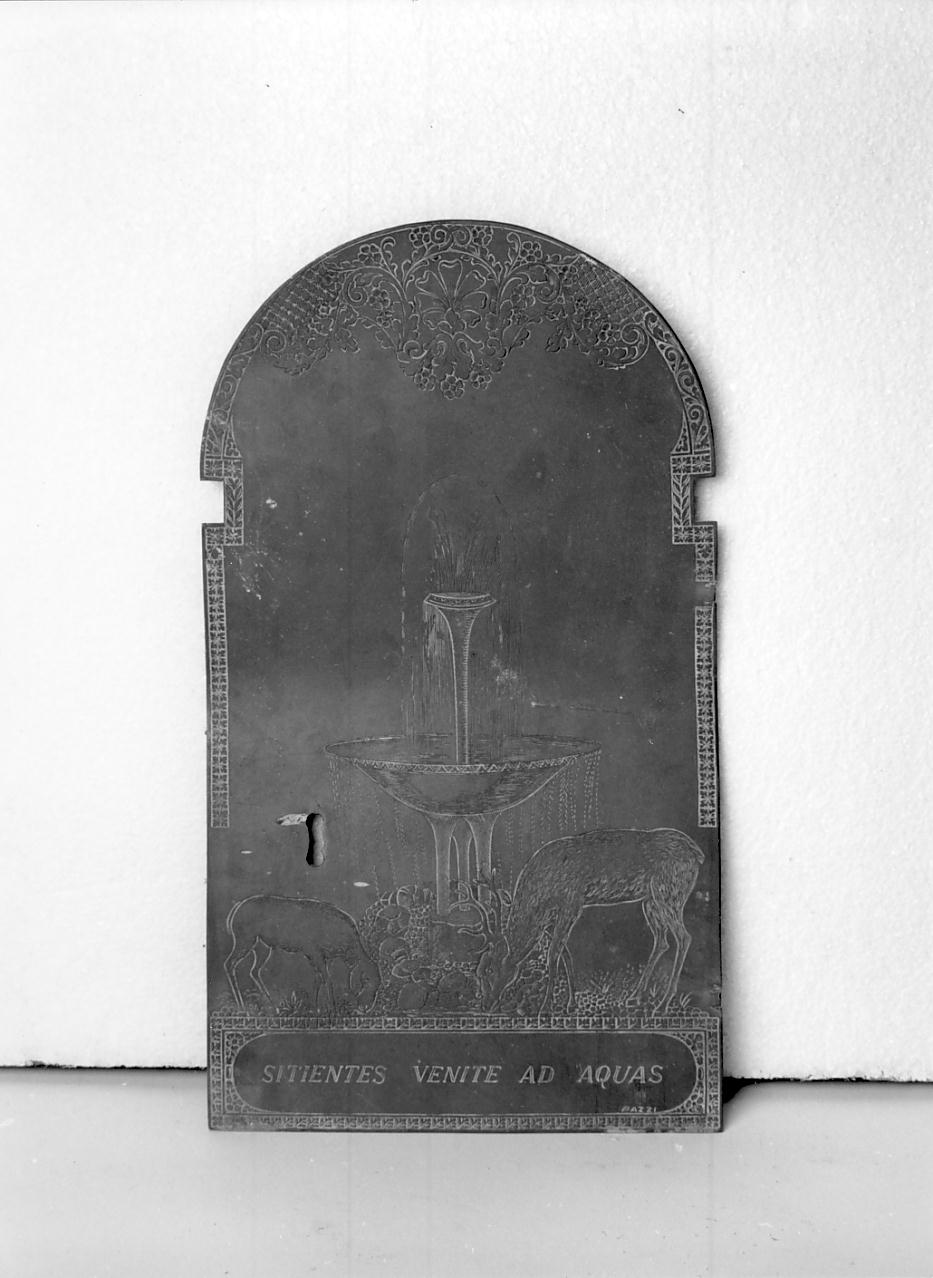 sportello di tabernacolo, opera isolata - ambito lombardo (secondo quarto sec. XX)