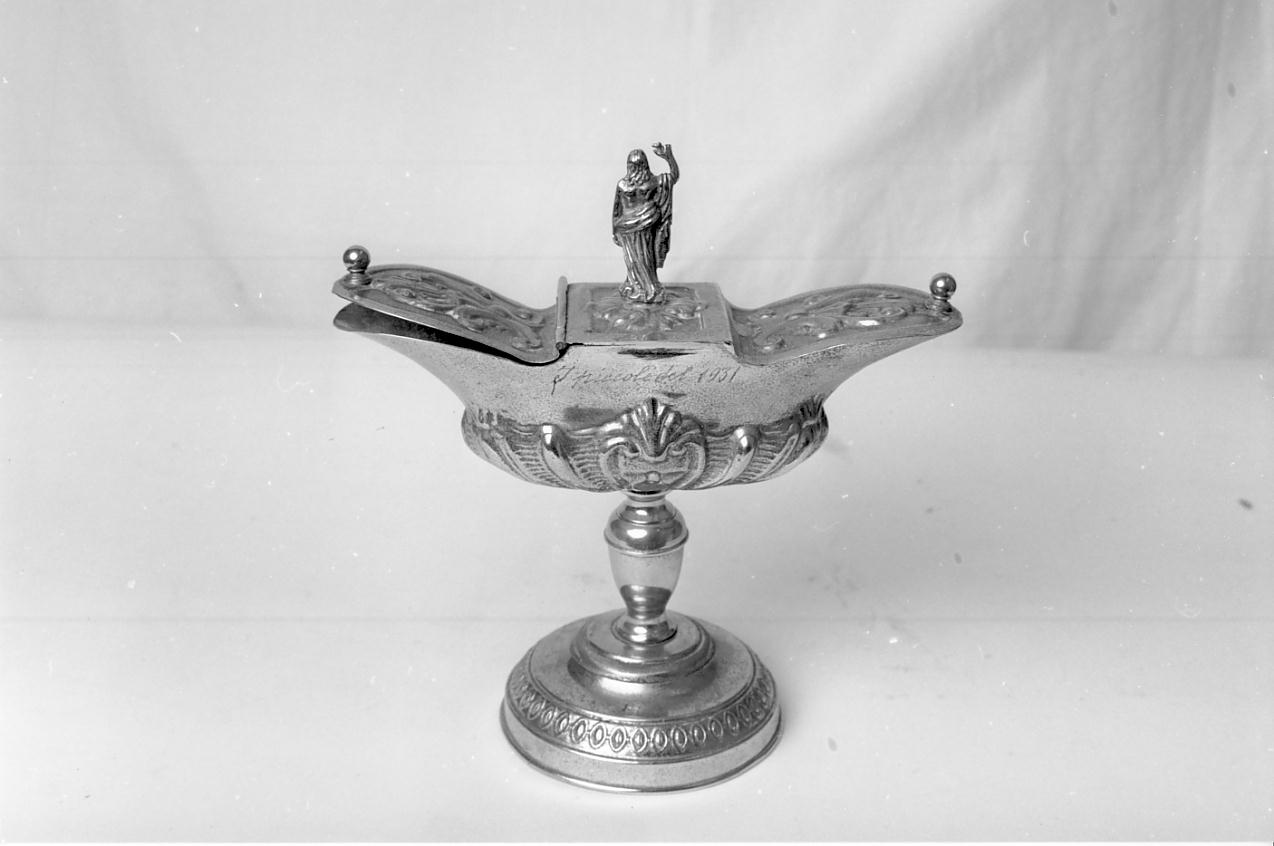 navicella portaincenso, opera isolata - ambito lombardo (prima metà sec. XX)