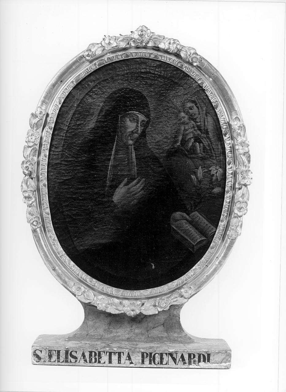 Beata Elisabetta Picenardi in preghiera e la Beata Vergine (dipinto, insieme) - ambito cremonese (prima metà sec. XVIII)
