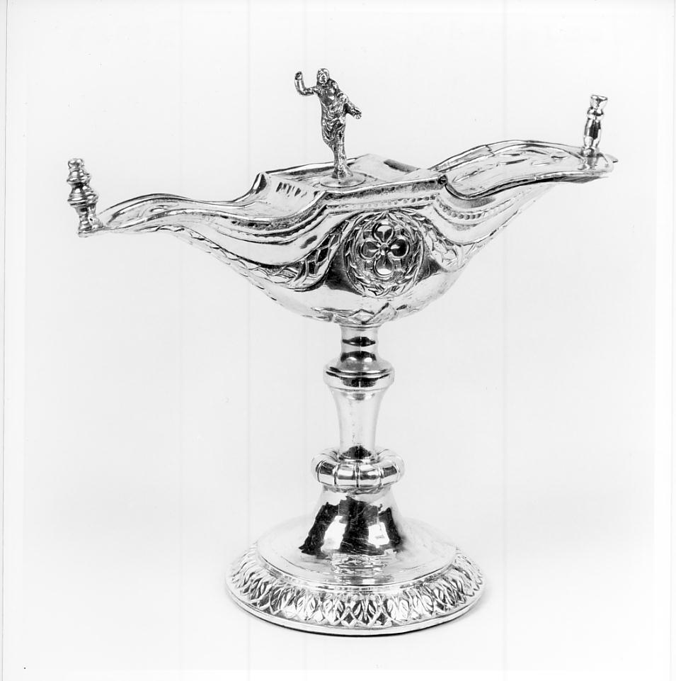 navicella portaincenso, opera isolata - ambito cremonese (ultimo quarto sec. XVIII)