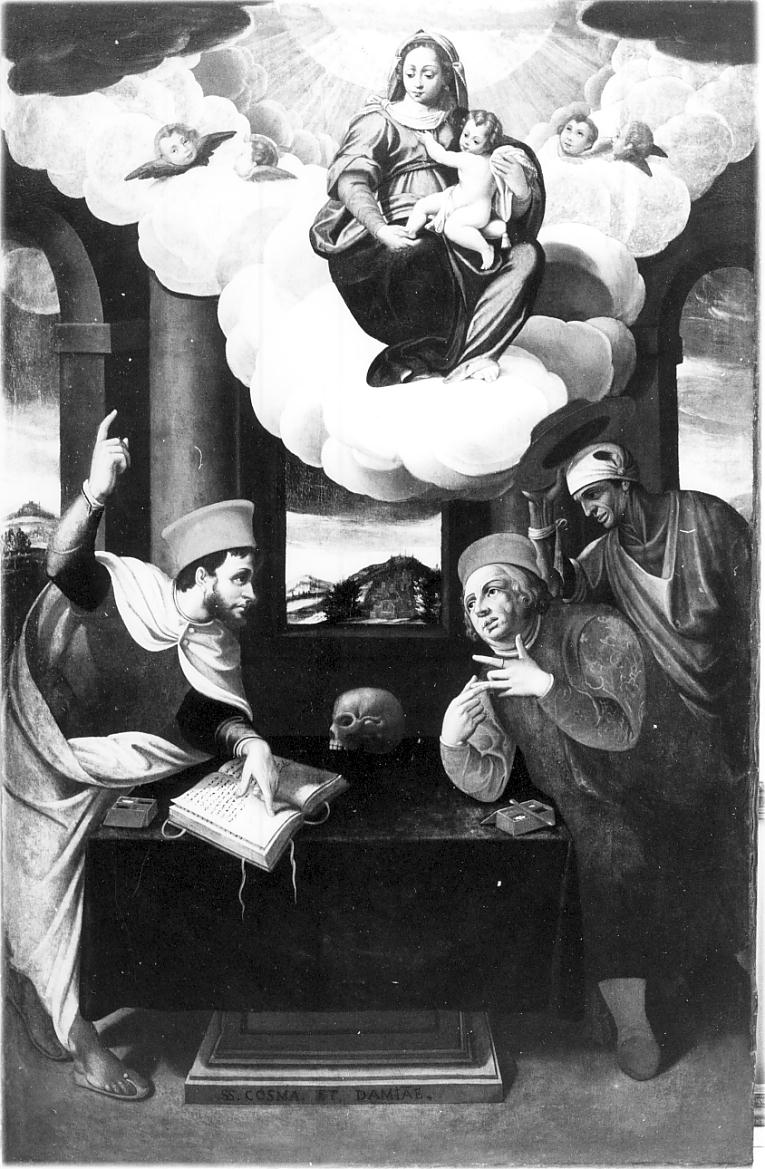 Madonna in gloria (dipinto, insieme) di Pasini Giovanni Giacomo detto l'Usignolo (inizio sec. XVII)