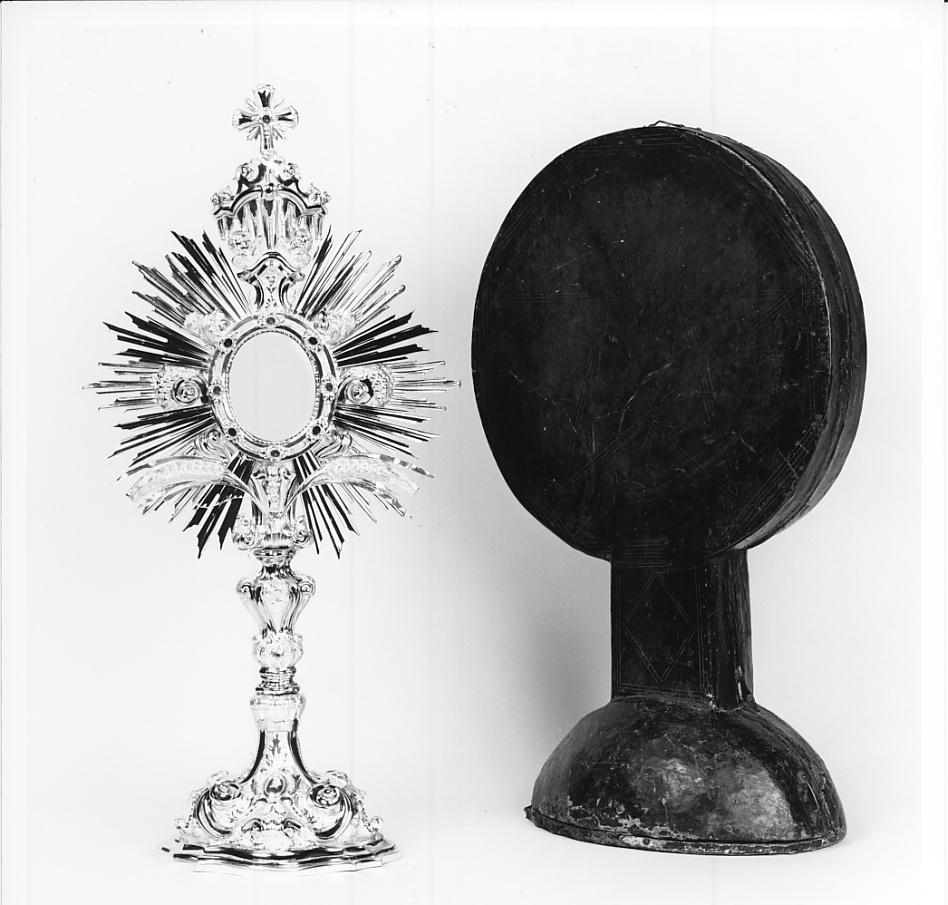 ostensorio - a raggiera, insieme - bottega bresciana (primo quarto sec. XIX)
