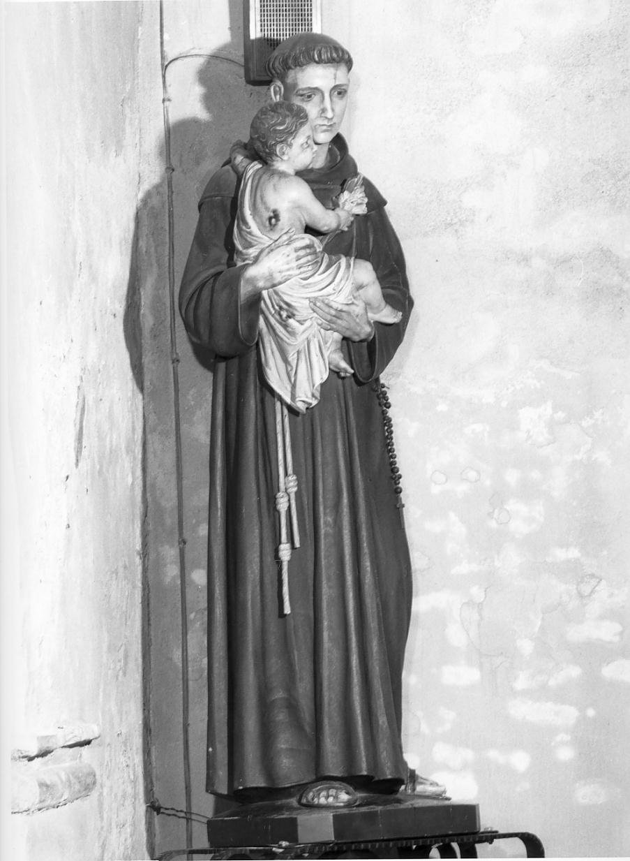 Sant'Antonio da Padova con Gesu' Bambino (statua) - ambito mantovano (fine/inizio secc. XIX/ XX)