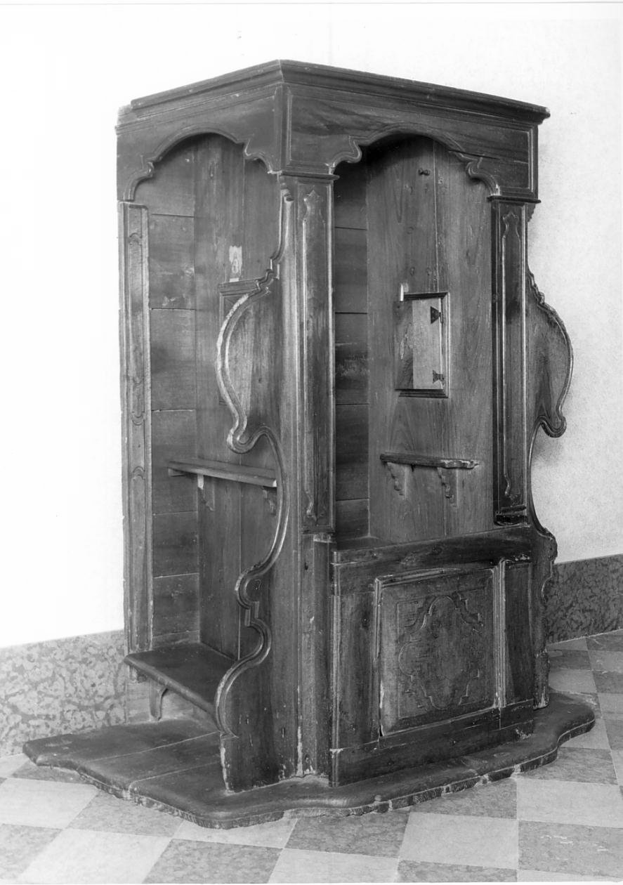 confessionale - ambito mantovano (seconda metà sec. XVIII)