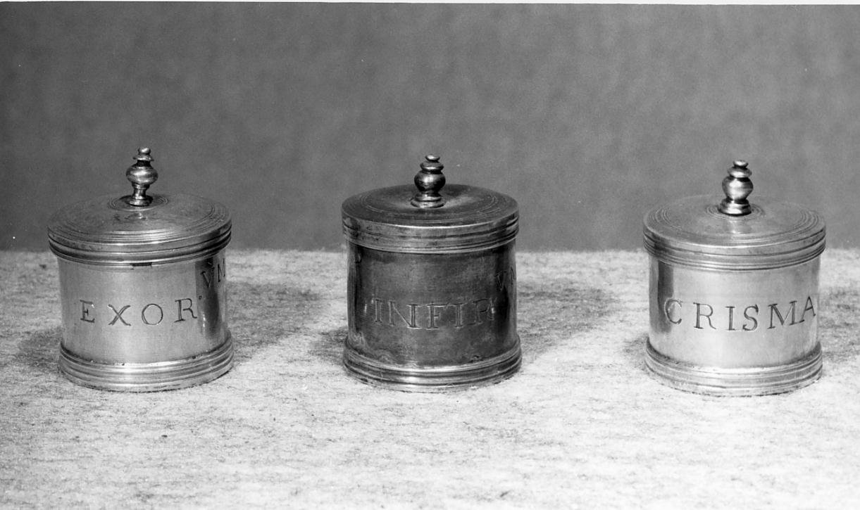 vasetti per oli santi - ambito mantovano (sec. XVII)