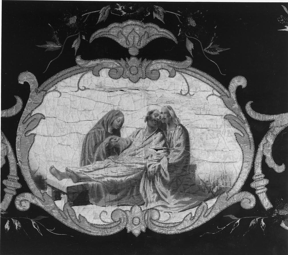Morte di San Giuseppe (decorazione pittorica, elemento d'insieme) - ambito mantovano (sec. XIX)