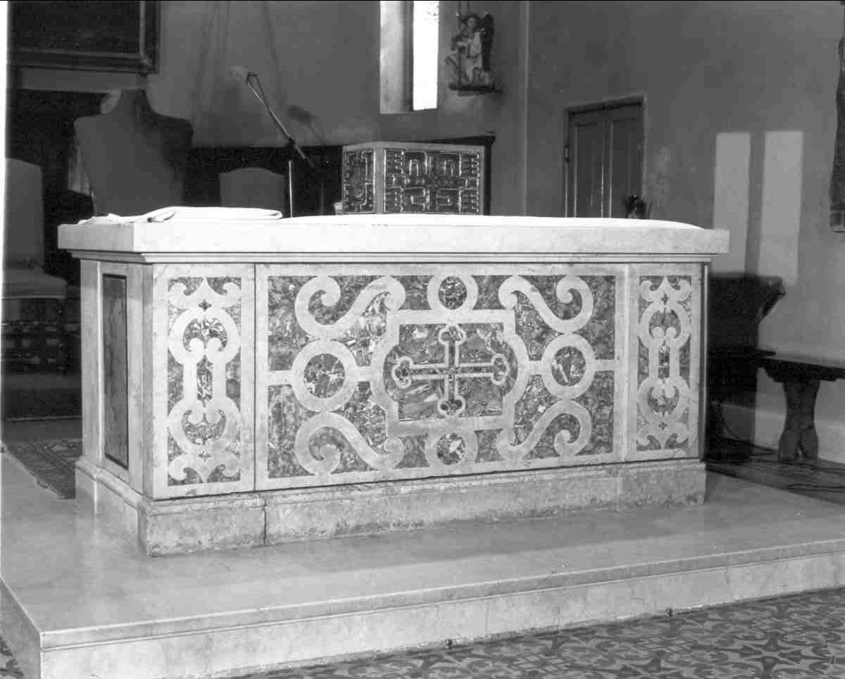 altare maggiore, opera isolata - ambito mantovano (terzo quarto sec. XVIII, sec. XIX, sec. XX)