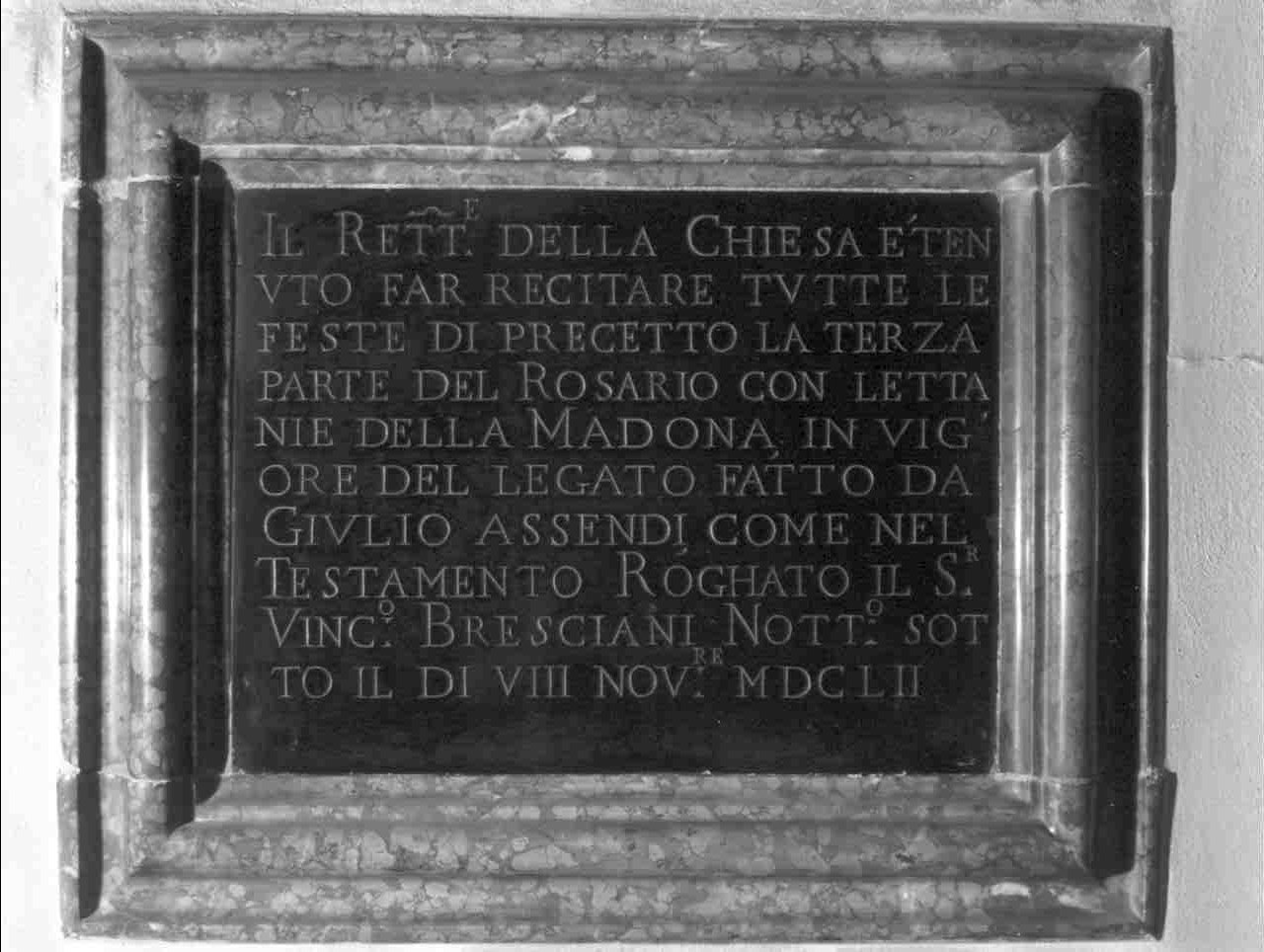 lapide, opera isolata - ambito mantovano (sec. XVII)