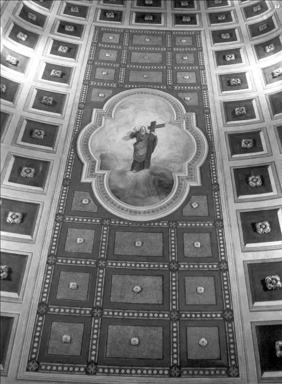 motivi decorativi a cassettoni/ Cristo risorto (decorazione pittorica, opera isolata) - ambito lombardo (sec. XX)