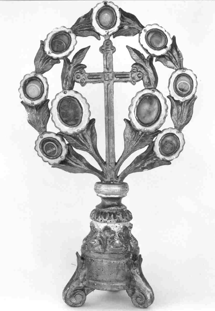 reliquiario fitomorfo, serie - ambito veneto (seconda metà sec. XIX)