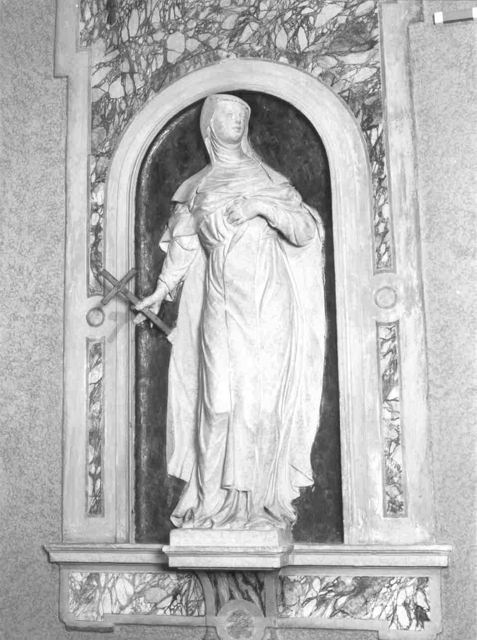 Santa Caterina da Siena (statua, opera isolata) - ambito mantovano (primo quarto sec. XIX)