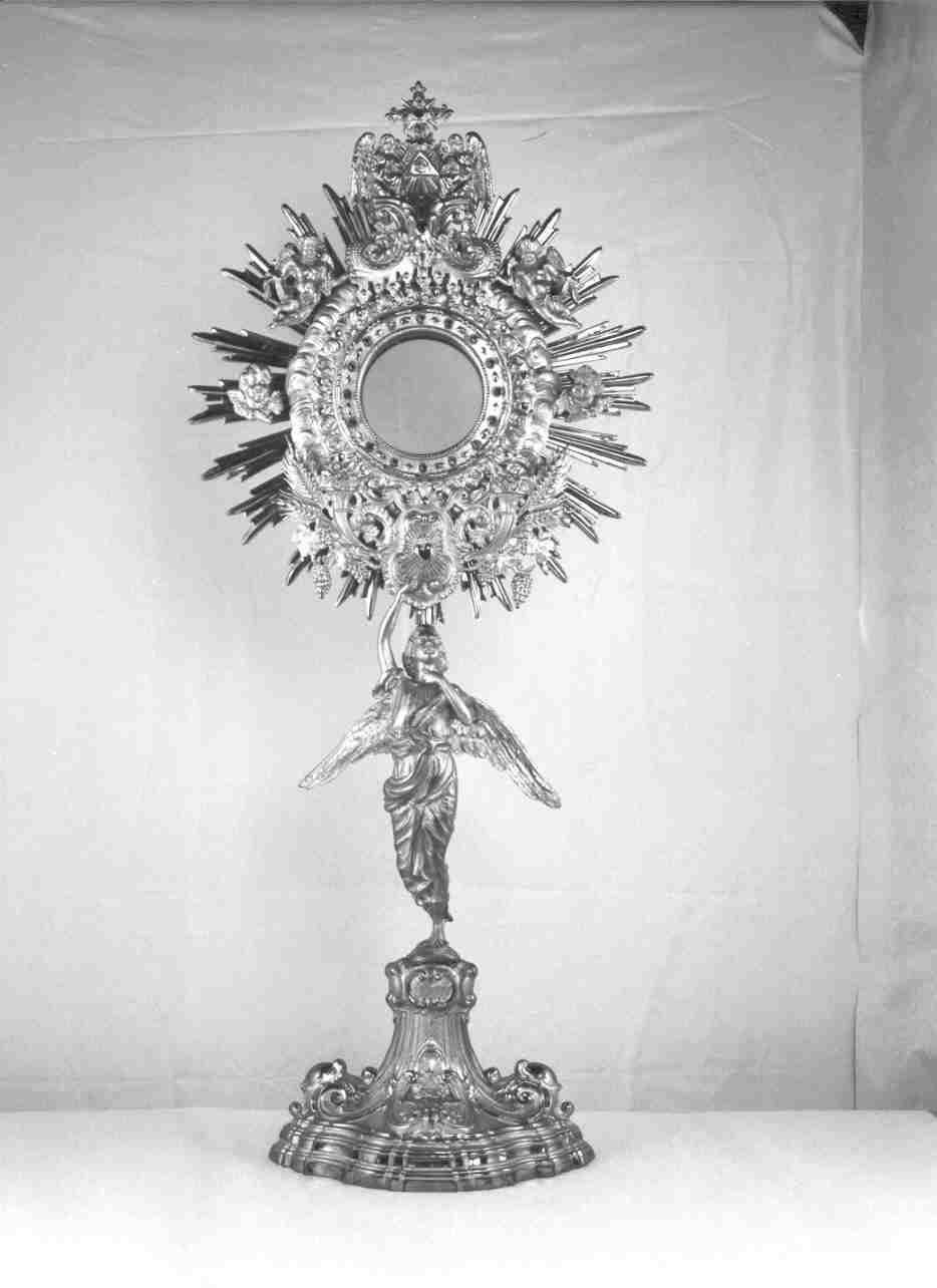 ostensorio - a raggiera, opera isolata - ambito lombardo (seconda metà sec. XIX)