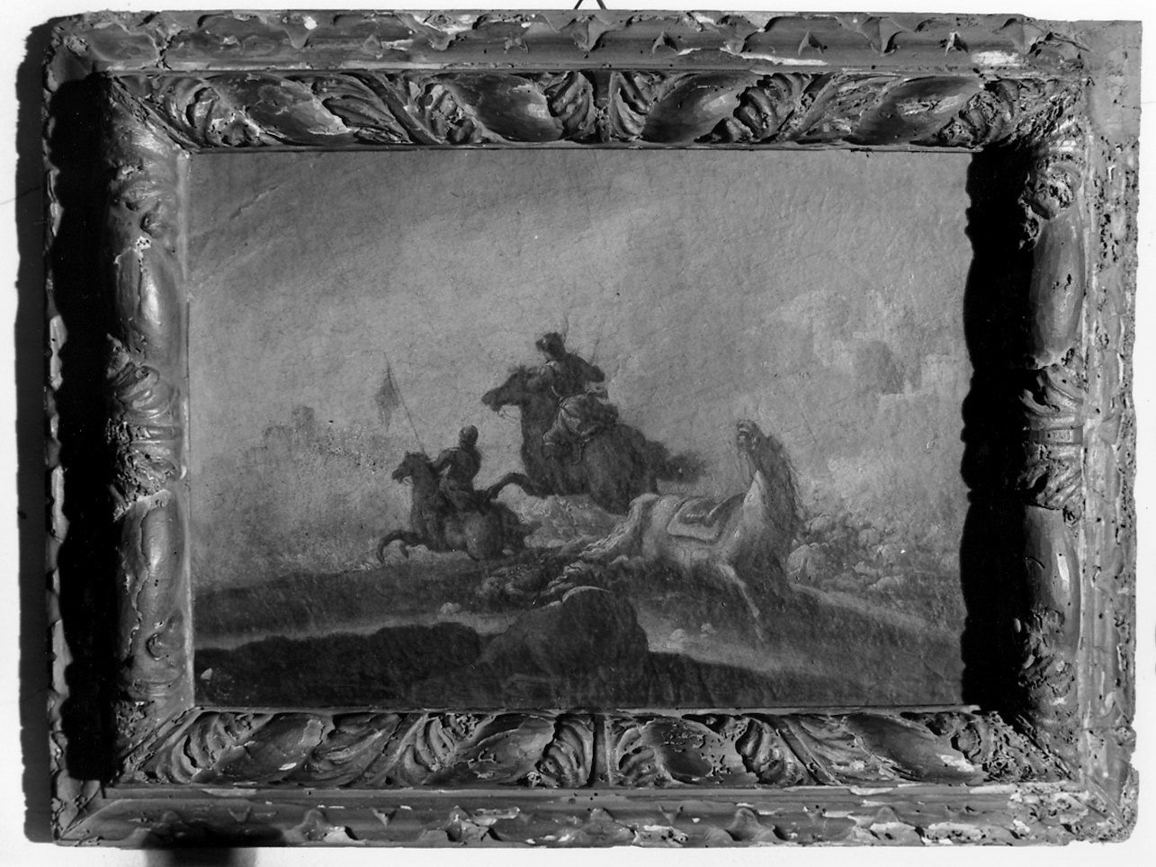 battaglia (dipinto, opera isolata) - ambito lombardo (primo quarto sec. XVIII)