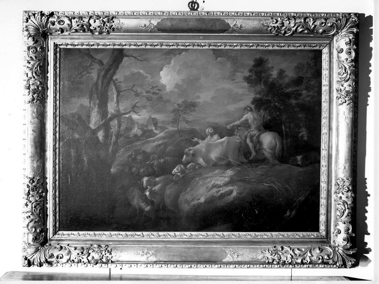 scena pastorale (dipinto, opera isolata) di Castiglione Giovanni Benedetto detto Grechetto (maniera) (metà sec. XVII)