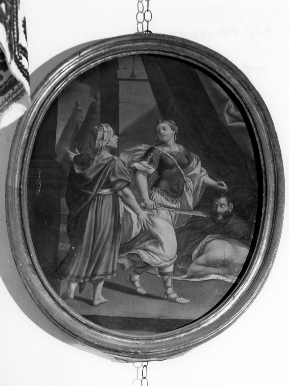 Giuditta con la testa di Oloferne (dipinto, opera isolata) - ambito bolognese (primo quarto sec. XVIII)