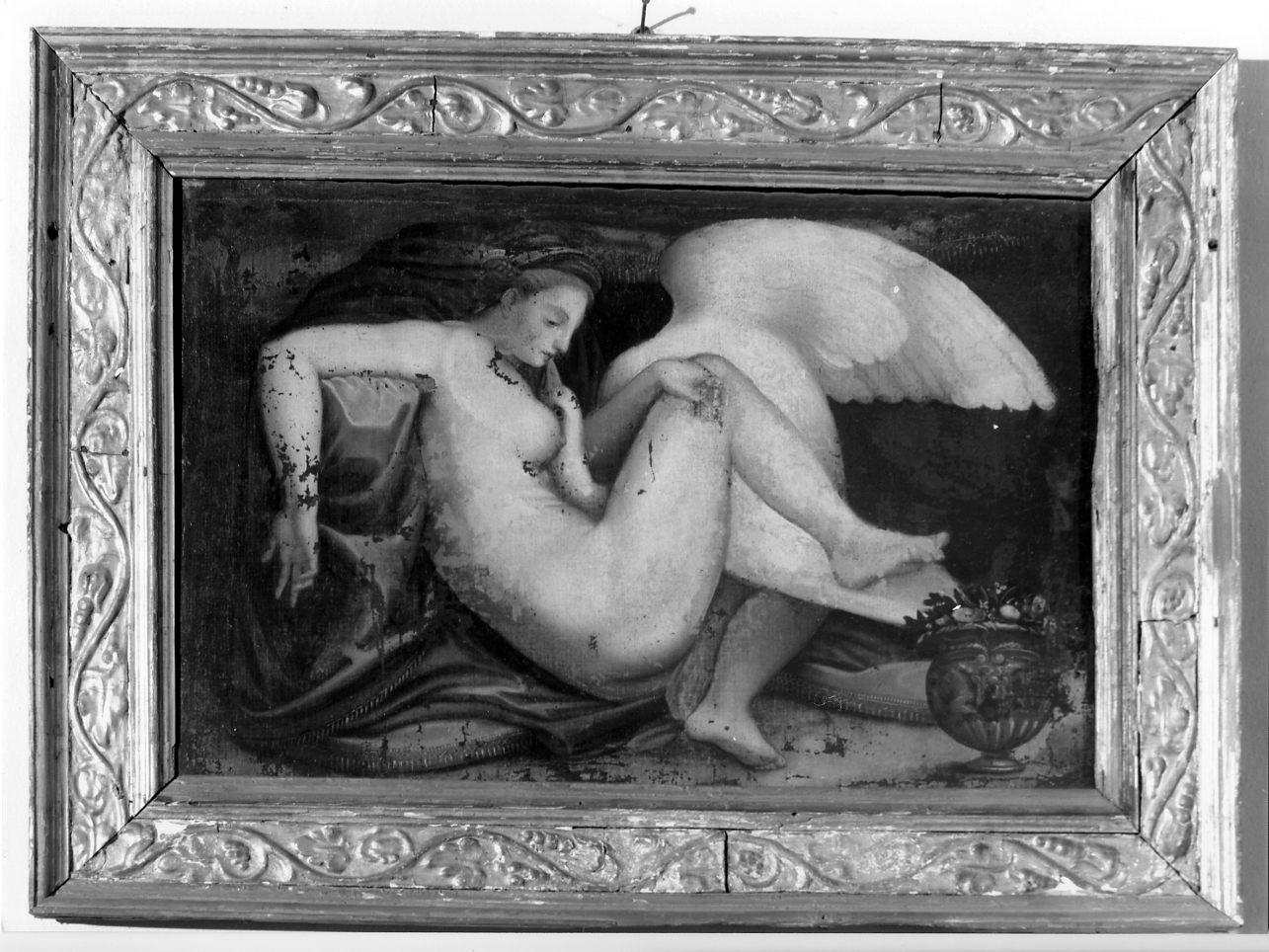 Leda e il cigno (dipinto, opera isolata) - ambito mantovano (seconda metà sec. XVIII)