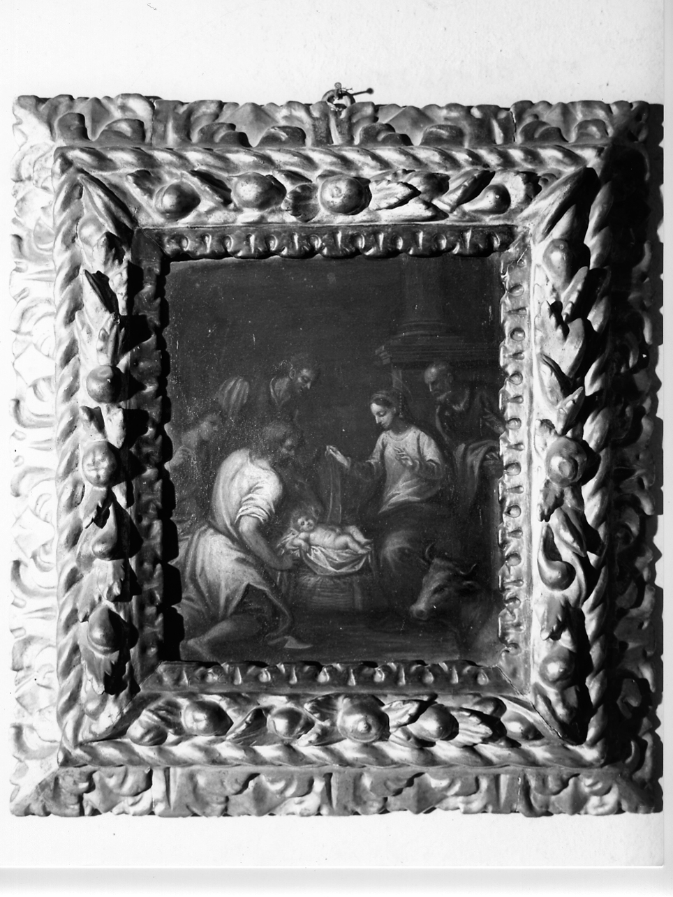 Adorazione dei pastori (dipinto, opera isolata) - ambito veneto (ultimo quarto sec. XVI)