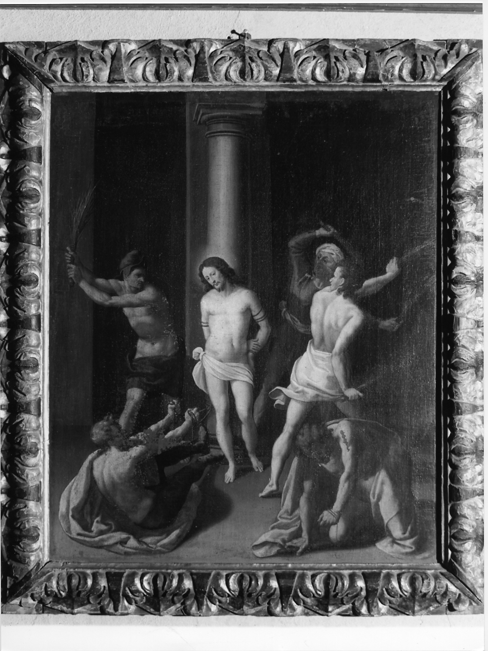 flagellazione di Cristo (dipinto, opera isolata) di Costa Lorenzo il Giovane (attribuito) (terzo quarto sec. XVI)