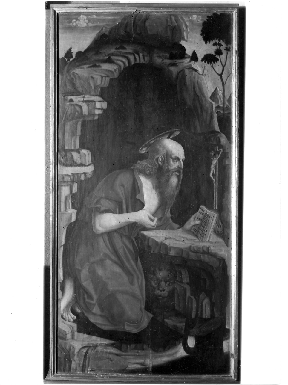 San Girolamo penitente nel deserto (dipinto, opera isolata) - ambito veneto (fine sec. XV)