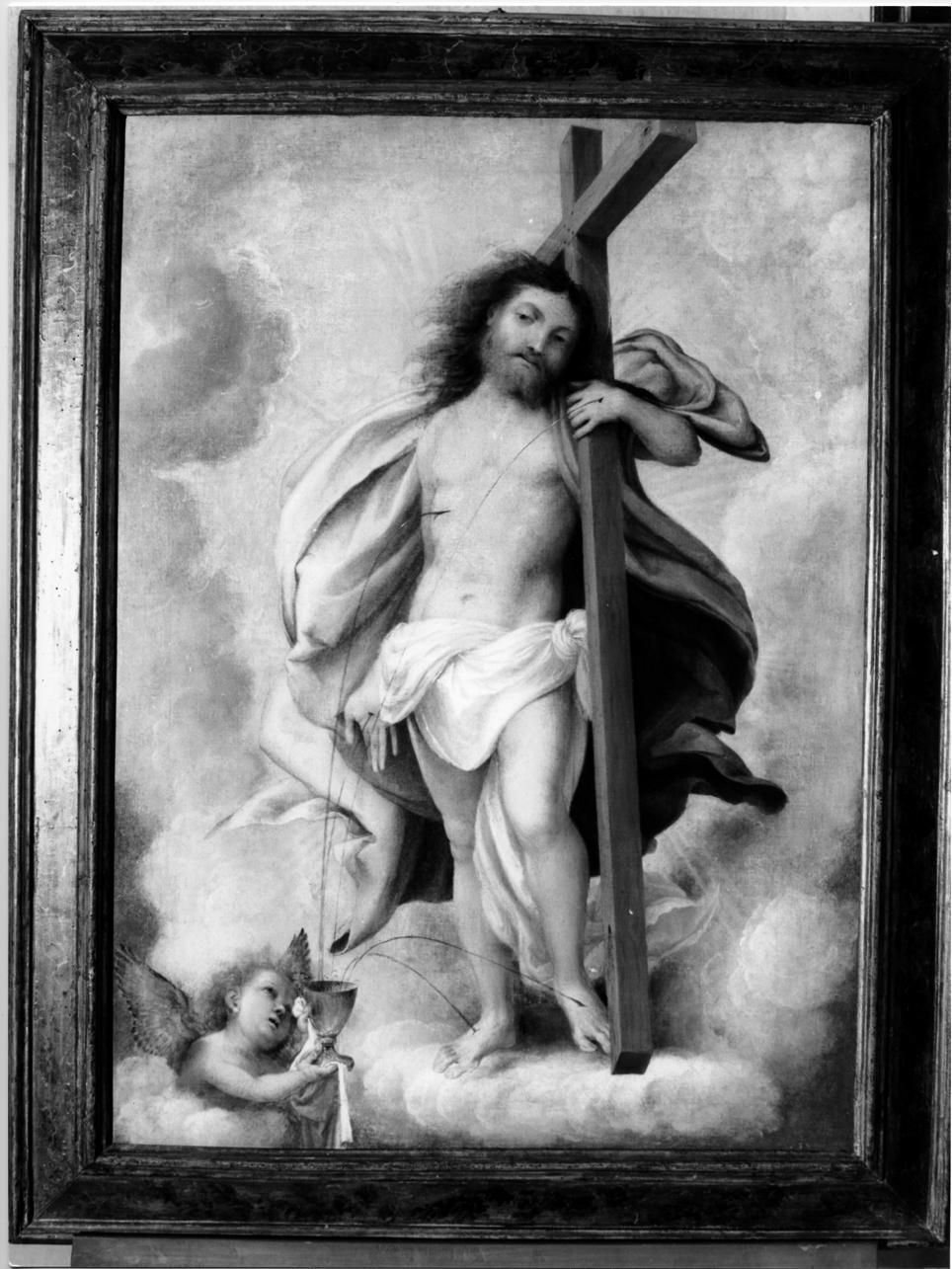 Cristo risorto (dipinto, opera isolata) di Lotto Lorenzo (attribuito) (secondo quarto sec. XVI)