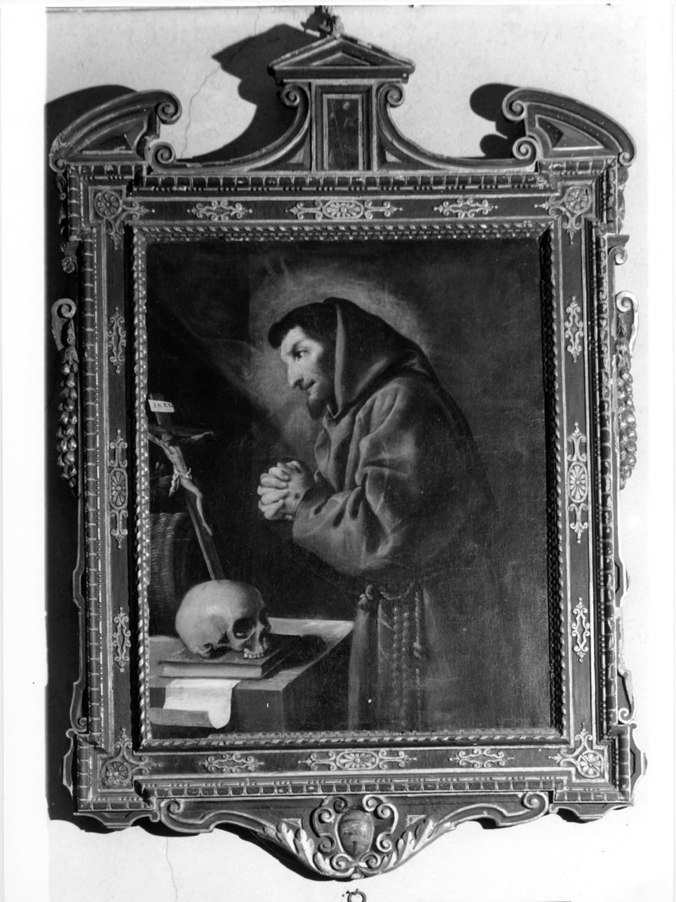 San Francesco d'Assisi in preghiera (dipinto, opera isolata) - ambito emiliano (secondo quarto sec. XVII)