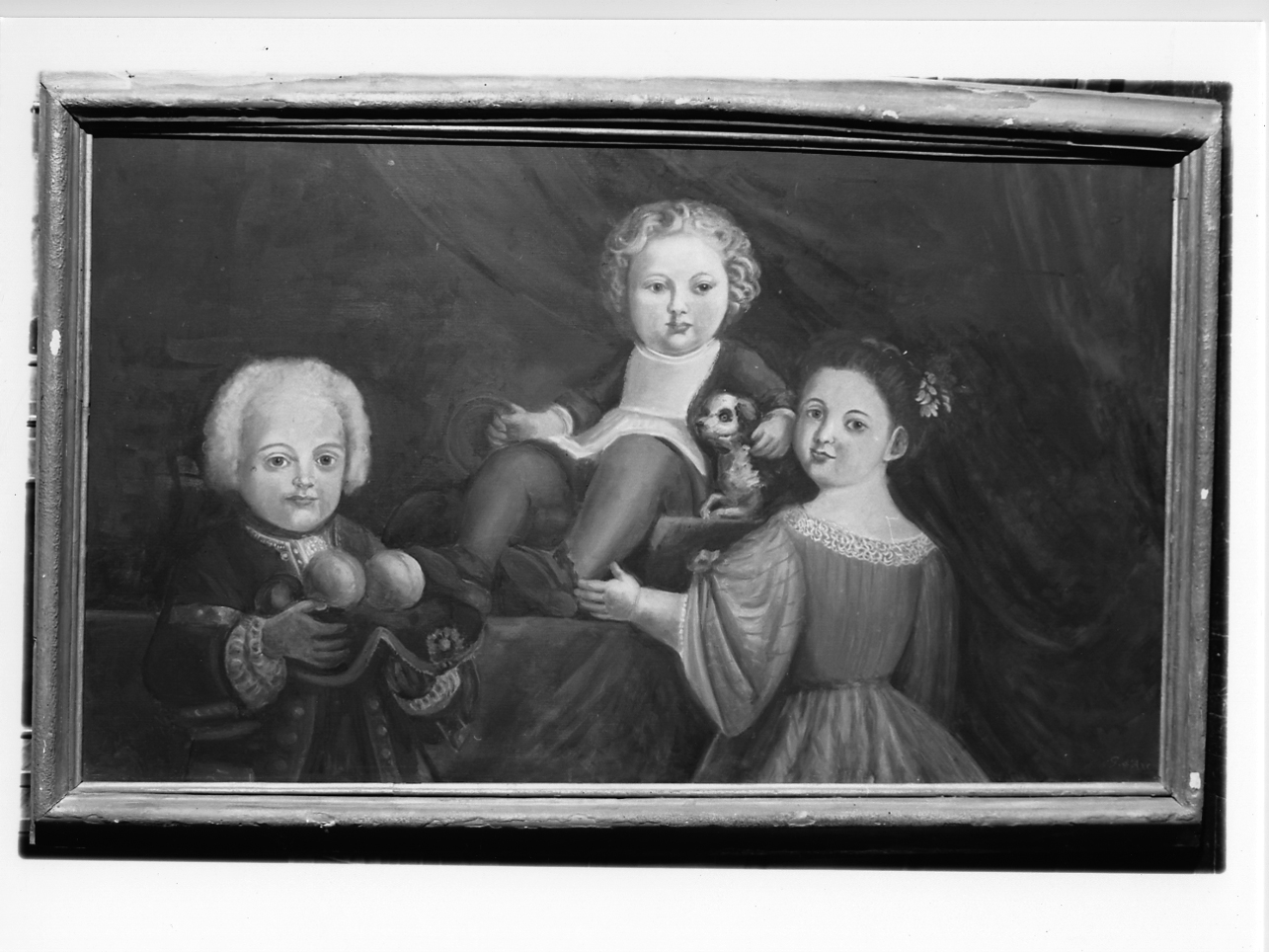 ritratto di bambini (dipinto, opera isolata) di D'Arco Giovanna (prima metà sec. XX)