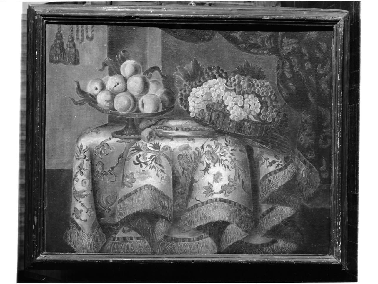 natura morta con frutta (dipinto, opera isolata) di D'Arco Giovanna (prima metà sec. XX)