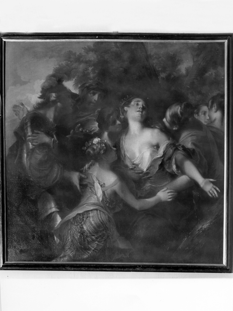 Morte della moglie di Dario (dipinto, elemento d'insieme) di Bazzani Giuseppe (secondo quarto sec. XVIII)