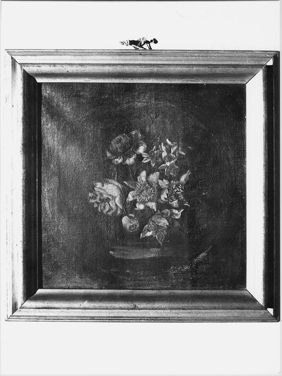 vaso con fiori (dipinto, opera isolata) di D'Arco Giovanna (prima metà sec. XX)