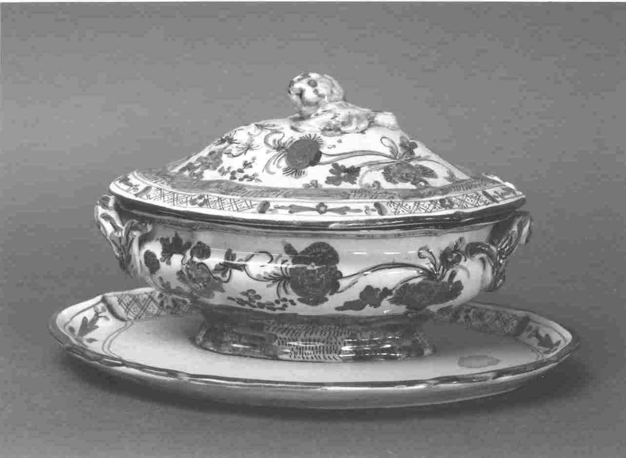 salsiera, opera isolata - manifattura faentina (ultimo quarto sec. XIX)