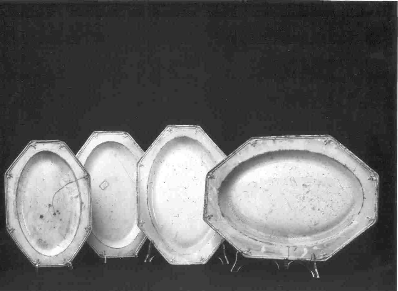 piatto, insieme - manifattura inglese (fine sec. XVIII)