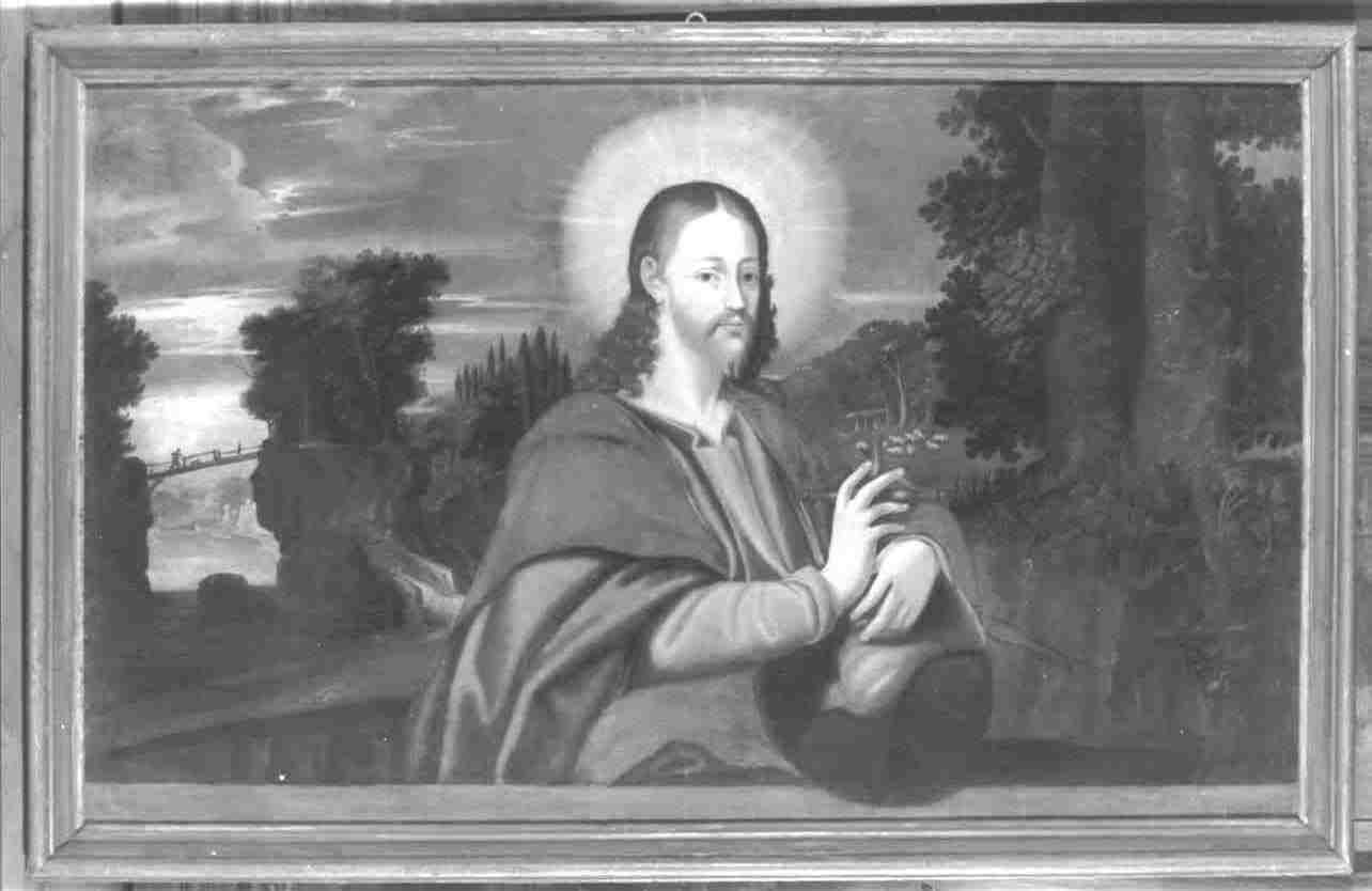 Cristo redentore benedicente (dipinto, opera isolata) - ambito veneziano (fine/inizio secc. XVI/ XVII)