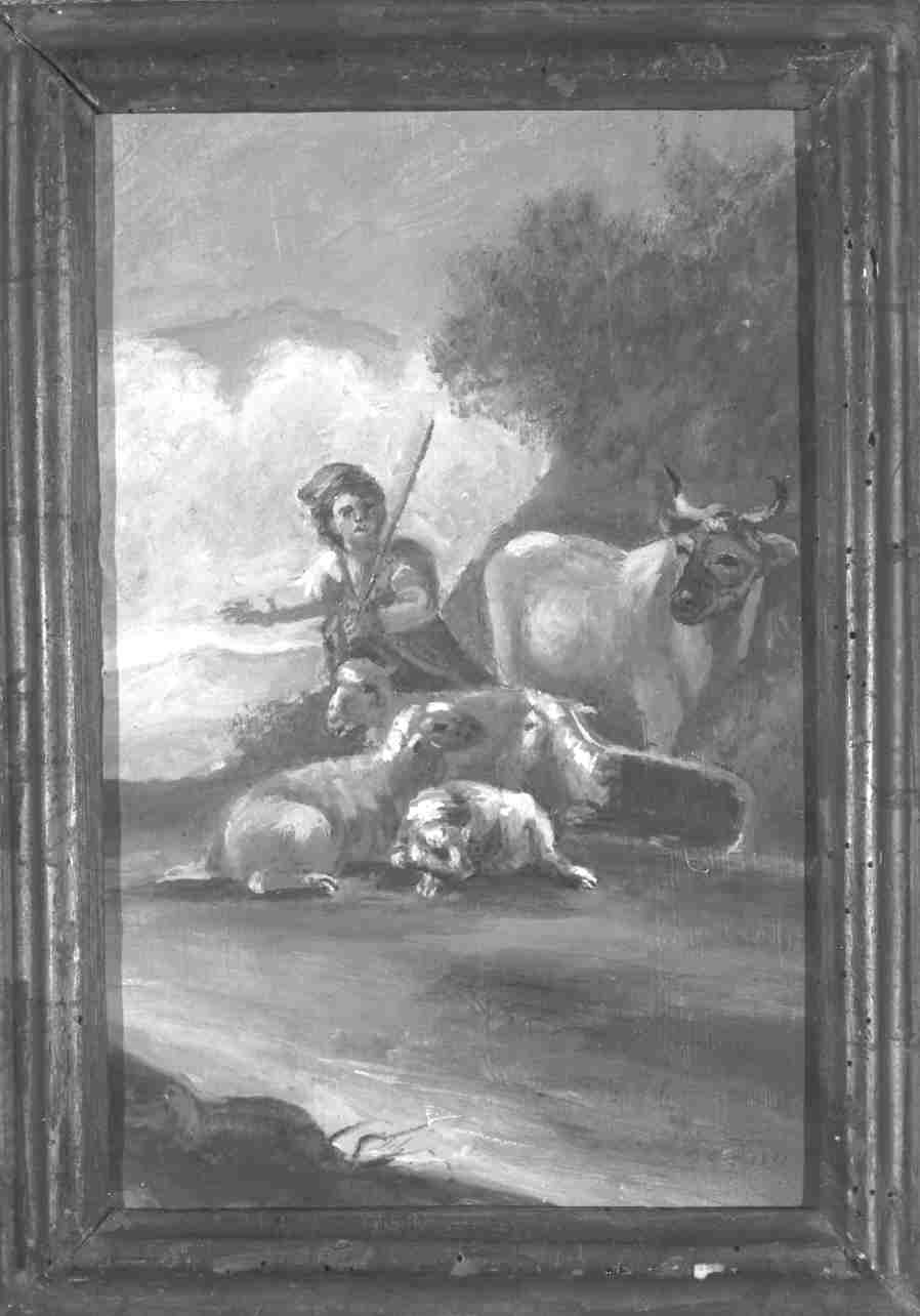 scena pastorale (dipinto, opera isolata) di D'Arco Giovanna (prima metà sec. XX)