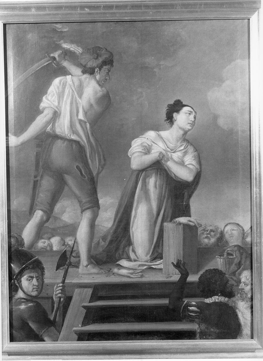 Martirio di Sant'Eurosia (dipinto) - ambito mantovano (sec. XVIII)